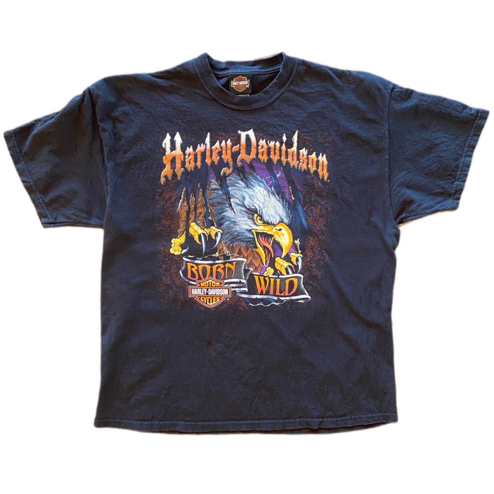 Harley Davidson Vintage Born Wild Reno Nevada Tee